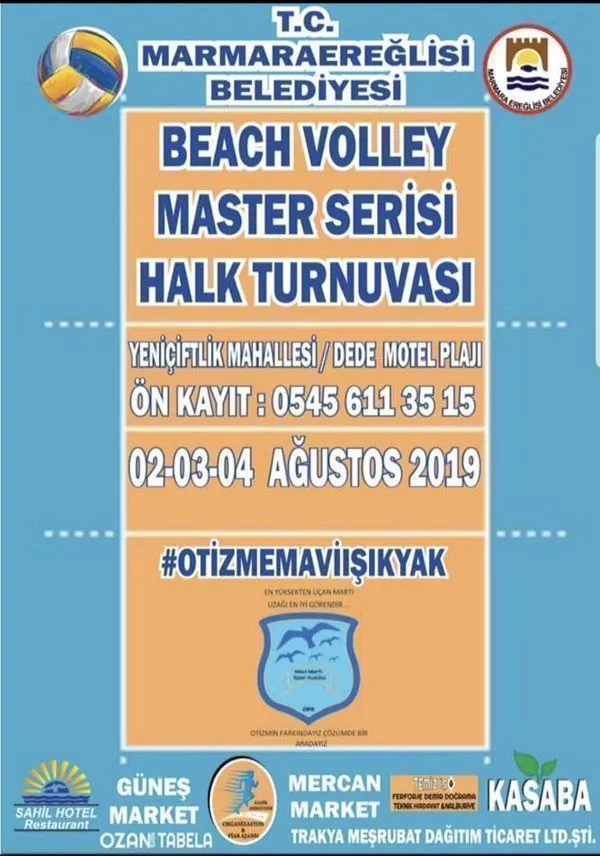 Tekirdağ Marmara Ereğlisi'nde Plaj Voleybolu heyecanı