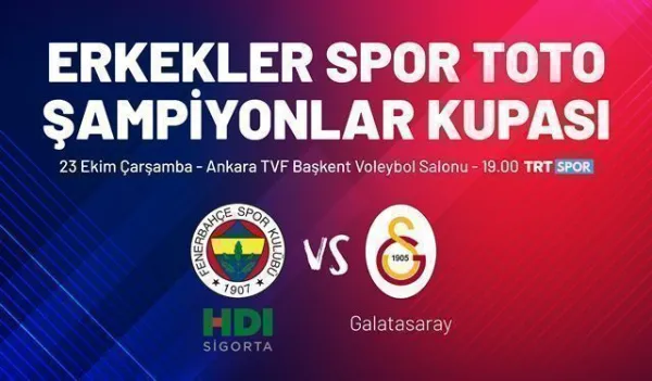 2019 Spor Toto Şampiyonlar Kupası 23 Ekim'de Ankara'da