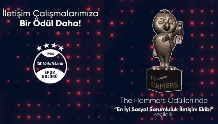 VakıfBank’a “En İyi Sosyal Sorumluluk Takımı” ödülü