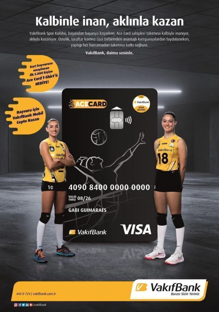 VakıfBank’tan voleybola özel  Ace Card