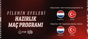 Filenin Efeleri, Hollanda'da Hazırlık Maçları Oynayacak