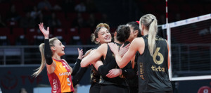 Galatasaray Daikin, AXA Sigorta Kupa Voley Çeyrek Final maçında Kuzeyboru'yu Eleyip 4'lü Finale kaldı